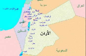خريطة الأردن...gif