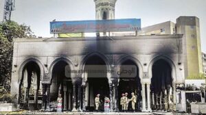 حرق الجيش والشرطة لمسجد رابعة العدوية.jpg